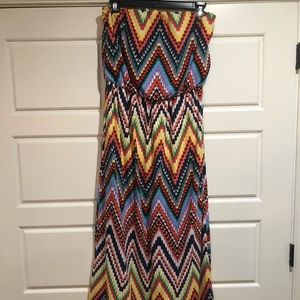 Karlie. Boutique strapless maxi dress